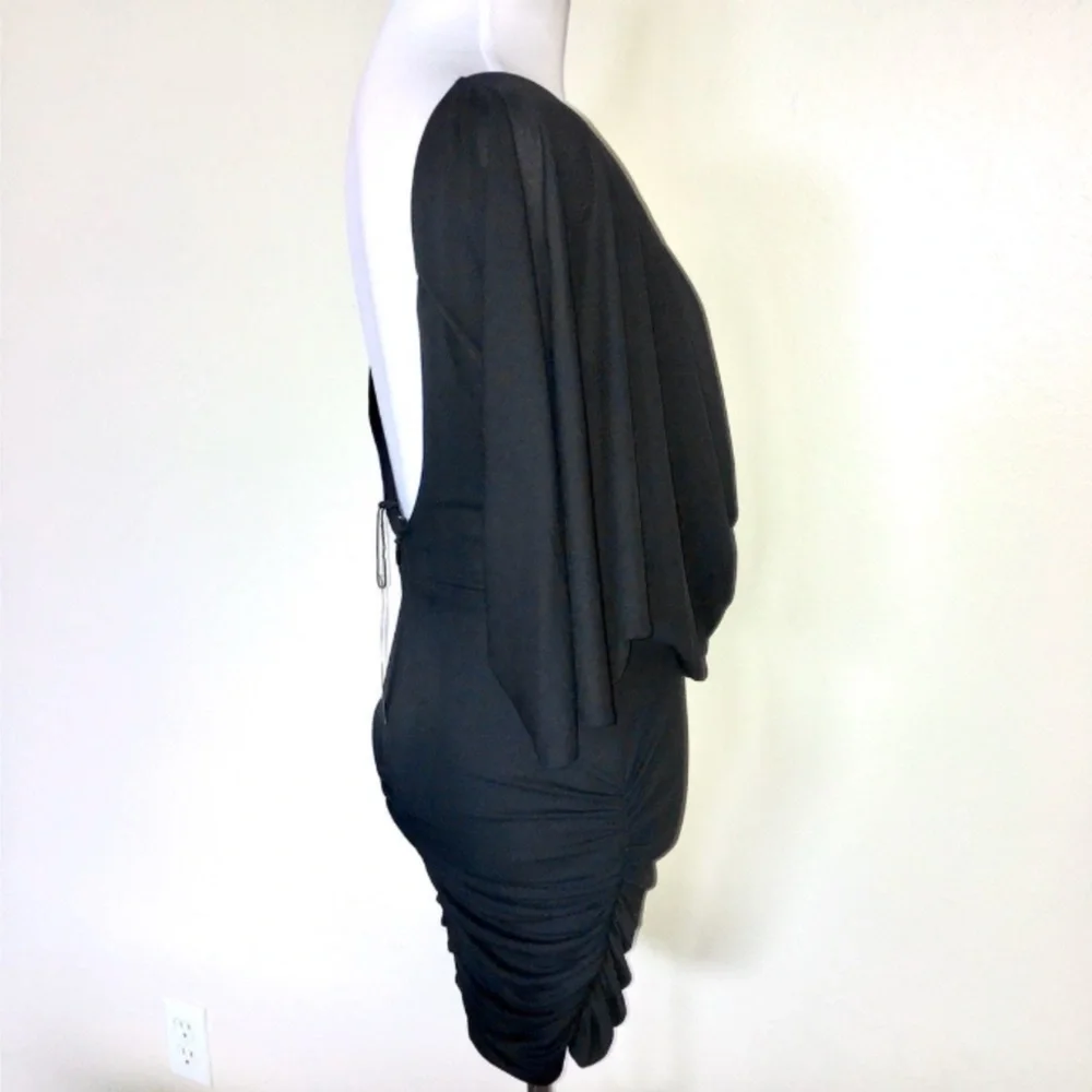 NWT BCBGMAXAZARIA McKenna One-Shoulder Drape Dress, S - Picture 4 of 8
